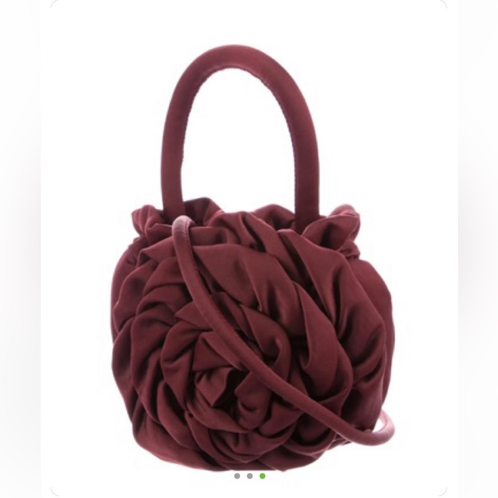 STAUD Rosette Fabric Shoulder Bag